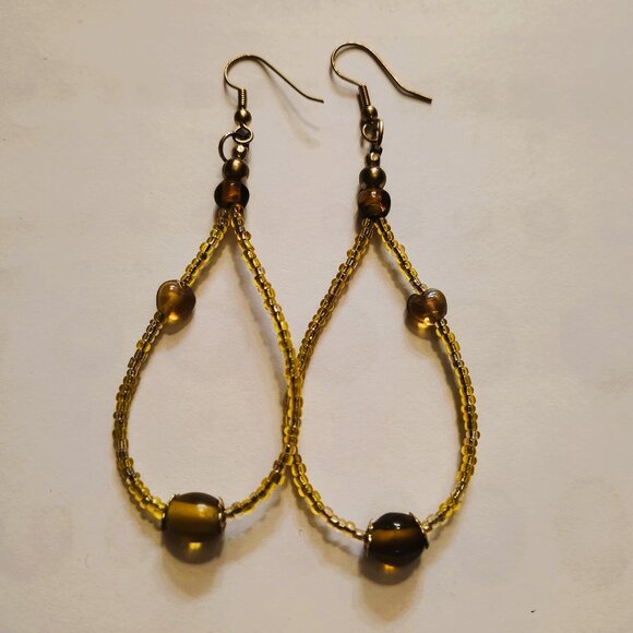 Yellow/Gold Hoops - Picture 1 of 1